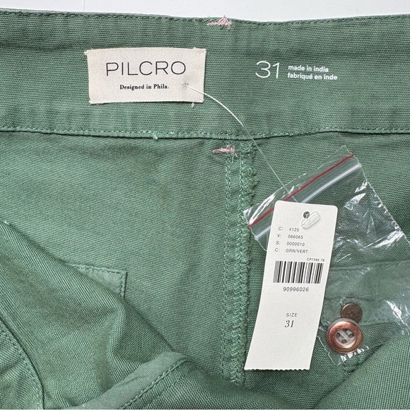 NWT Anthropologie Pilcro The Wanderer Shorts Size 31 Green Mid-Rise Pockets - Picture 10 of 13